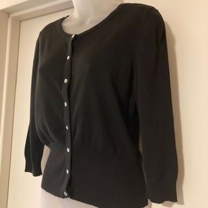 White House|Black Market Black Cardigan-Medium